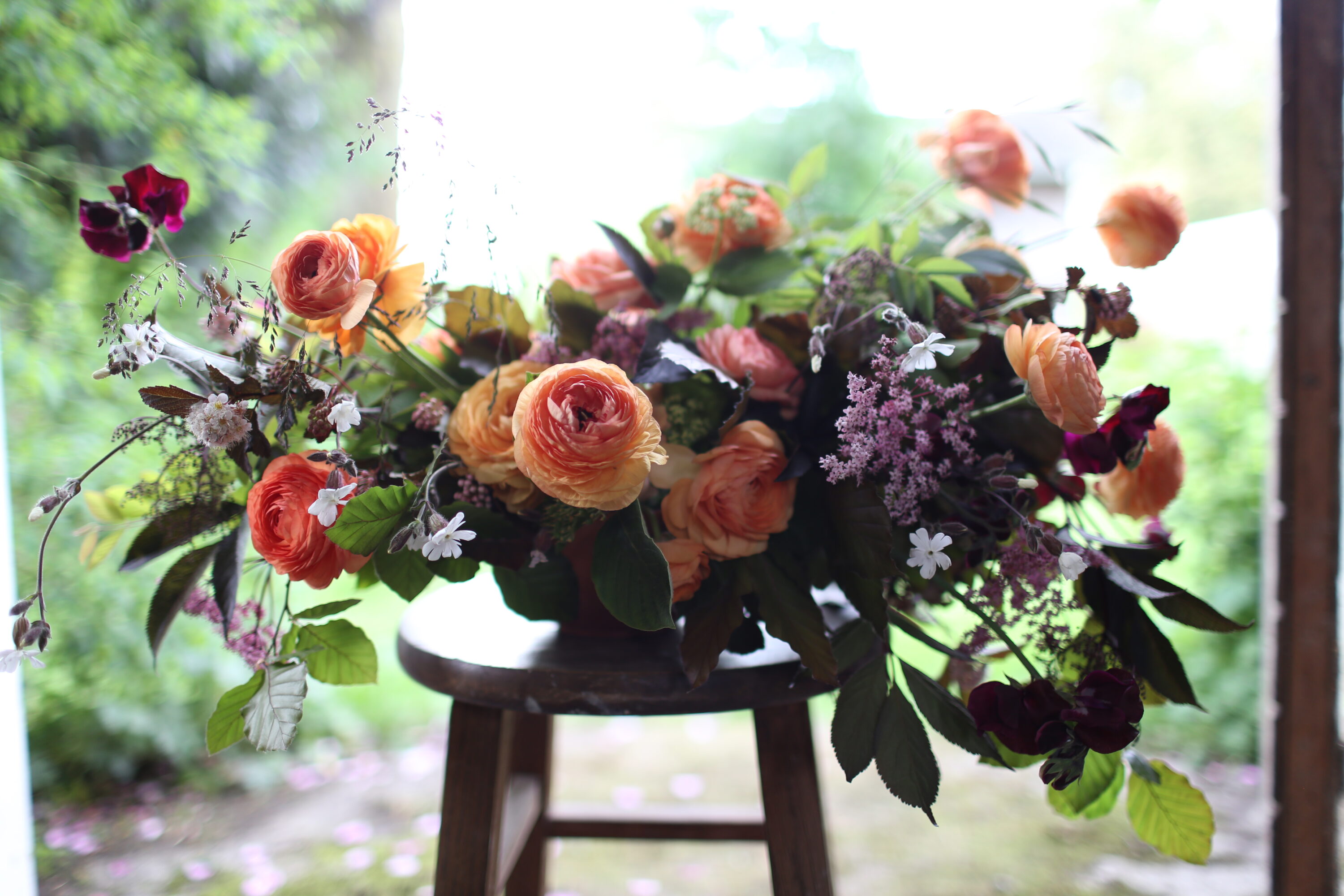 A seasonal flower arrangement