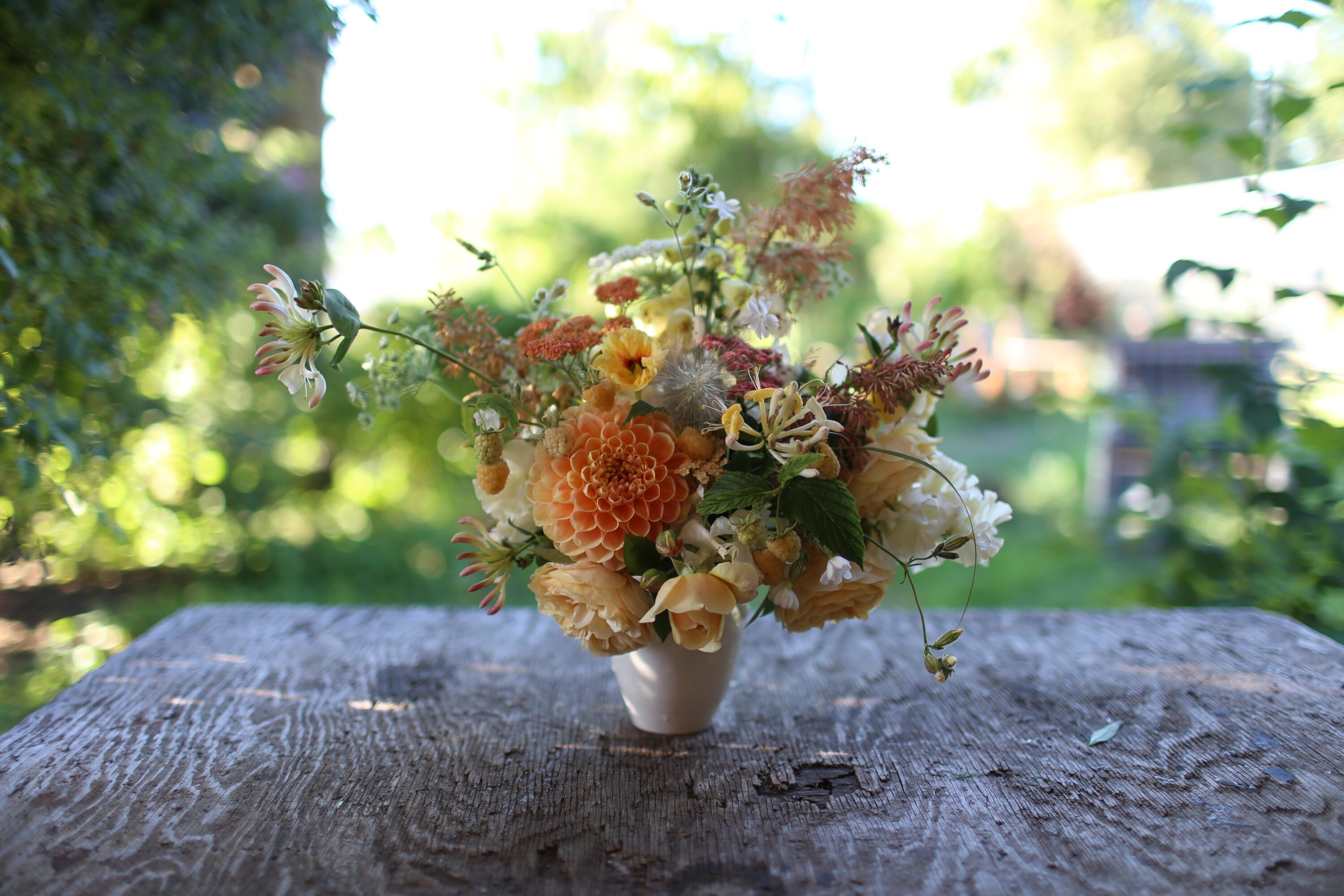 A flower arrangement on a table